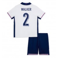 Fotbalové Dres Anglie Kyle Walker #2 Dětské Domácí ME 2024 Krátký Rukáv (+ trenýrky)